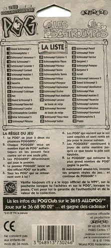 Checklist Les Schtroumpfs