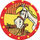 Pog n°2 - Jolly Jumper - Lucky Luke - Petit Brun Extra - World Pog Federation (WPF)
