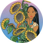 Pog n°97 - Les tournesols 2 - Pocahontas - World Pog Federation (WPF)