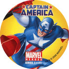 Pog n°1 - Captain America (leaping) - Marvel Heroes - Global Pog Association (GPA)