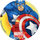 Pog n°2 - Captain America - Marvel Heroes - Global Pog Association (GPA)