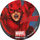 Pog n°3 - Daredevil (leaping) - Marvel Heroes - Global Pog Association (GPA)