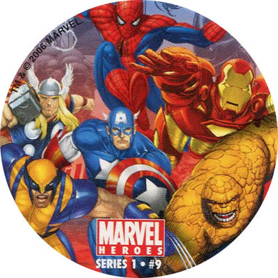 Pog n° - Marvel Heroes - Global Pog Association (GPA)