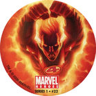 Pog n°22 - Human Torch (flying) - Marvel Heroes - Global Pog Association (GPA)