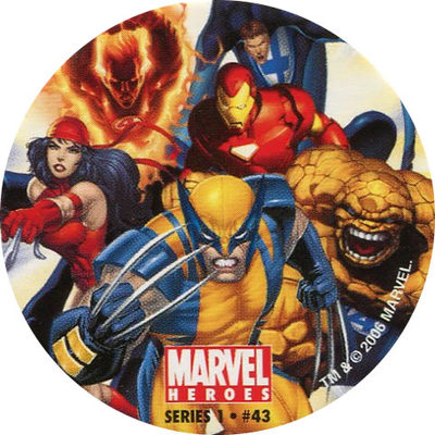 Pog n° - Marvel Heroes - Global Pog Association (GPA)