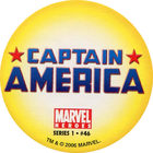 Pog n°46 - Captain America (logo) - Marvel Heroes - Global Pog Association (GPA)