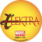 Pog n°49 - Elektra (logo) - Marvel Heroes - Global Pog Association (GPA)