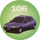 Pog n°1 - Peugeot 106 - Peugeot - World Pog Federation (WPF)