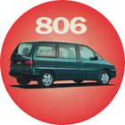 Pog n°6 - Peugeot 806 - Peugeot - World Pog Federation (WPF)