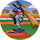 Pog n°15 - Pogman Slugger - Series 2 - World Pog Federation (WPF)