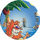 Pog n°93 - POG DE PIN - Série n°2 - Petits musclés - World Pog Federation (WPF)
