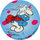 Pog n°30 - Schtroumpf Receveur de boule de neige - Les Schtroumpfs - World Pog Federation (WPF)
